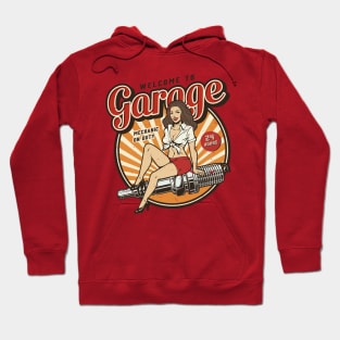 24 Hour Garage - Mechanic On Duty Hoodie